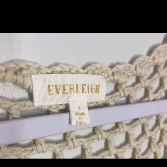 NWT Everleigh Macrame Vest Ivory BOHO Small - Picture 6 of 14